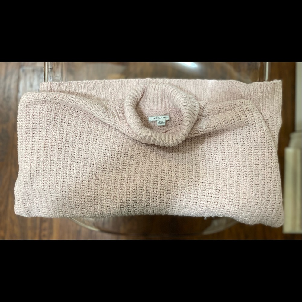 Light Pink Turtleneck Sweater